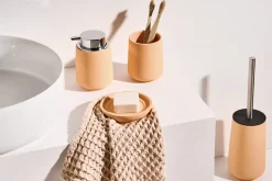 Set da 4 accessori per il bagno SUCHES Arancione