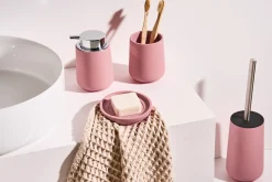 Set da 4 accessori per il bagno SUCHES Rosa