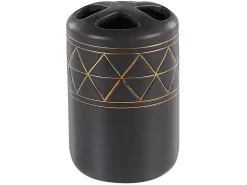 Set da 5 accessori per il bagno LANCO Ceramica Nero