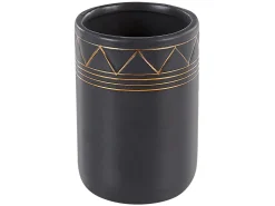 Set da 5 accessori per il bagno LANCO Ceramica Nero