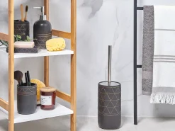 Set da 5 accessori per il bagno LANCO Ceramica Nero