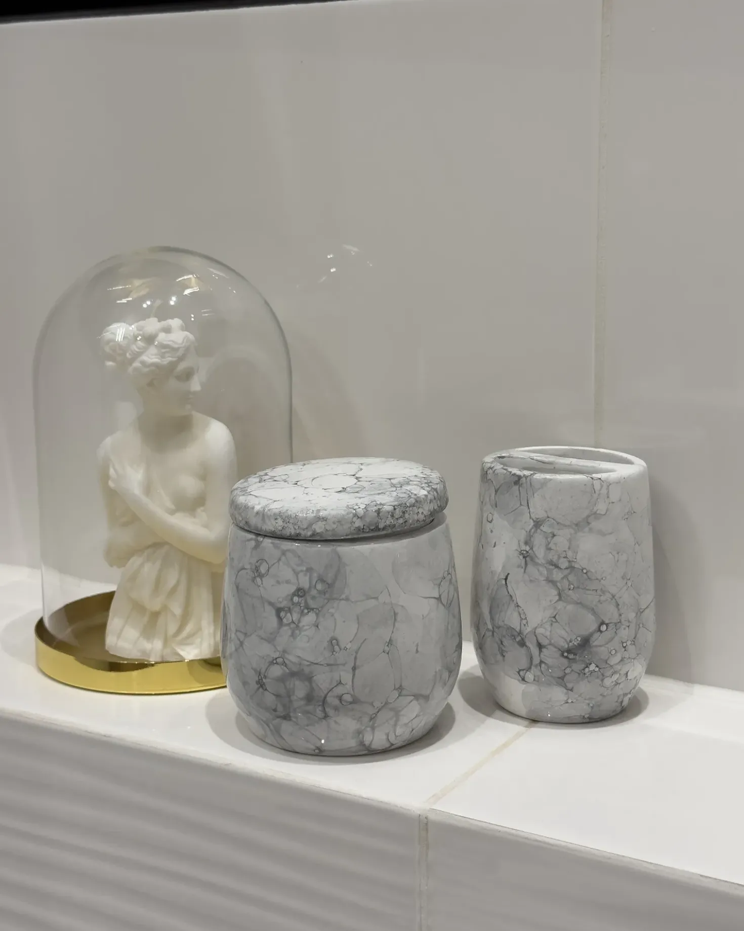 Set da 6 accessori per il bagno CALLELA Ceramica Bianco