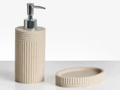 Set da 5 accessori per il bagno CHANCAY Beige chiaro