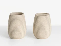 Set da 5 accessori per il bagno QUILA Beige chiaro
