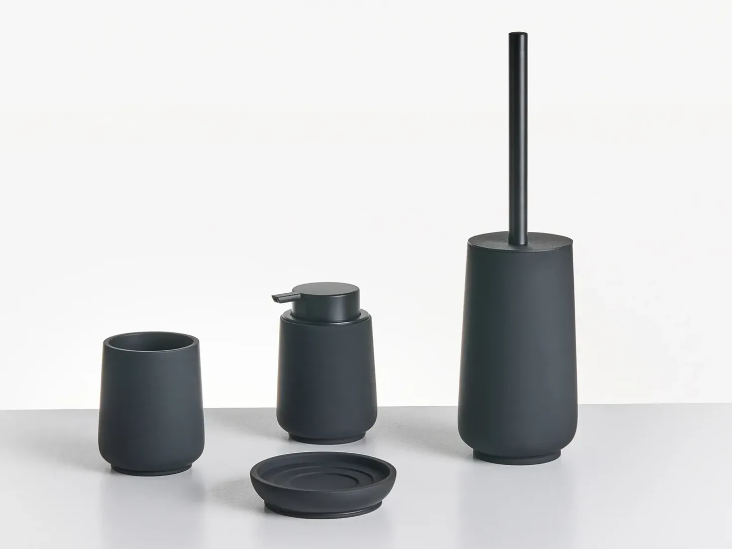 Set da 4 accessori per il bagno SUCHES Nero