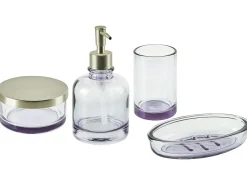 Set da 4 accessori per il bagno TELMA Vetro Viola