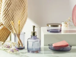 Set da 4 accessori per il bagno TELMA Vetro Viola