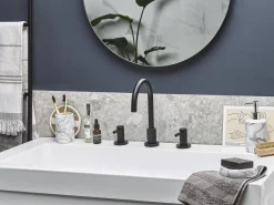Set da 4 accessori per il bagno ARAUCO Ceramica Marmo bianco
