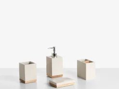 Set da 5 accessori per il bagno TAPICHE Beige