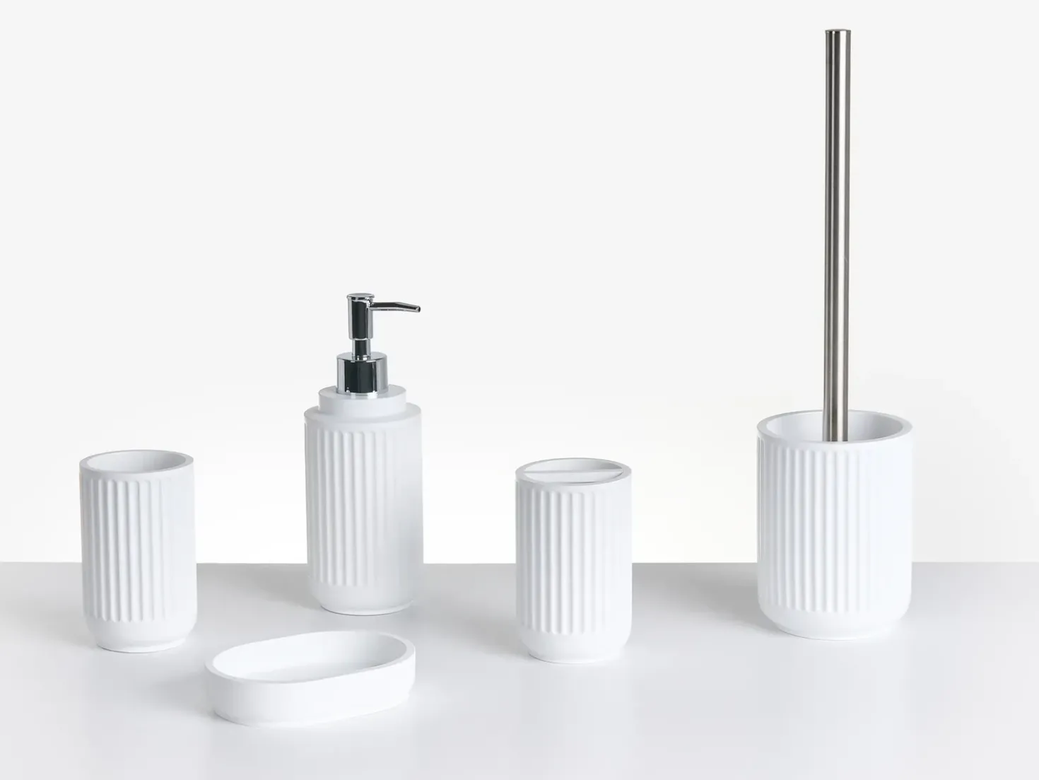 Set da 5 accessori per il bagno HUARMEY Bianco
