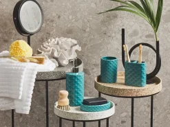 Set da 4 accessori per il bagno GUATIRE Ceramica Turchese