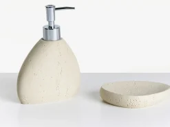 Set da 5 accessori per il bagno COATA Beige chiaro