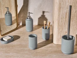 Set da 5 accessori per il bagno HUARMEY Grigio chiaro