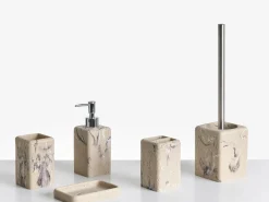 Set da 5 accessori per il bagno VILCANOTA Marmo beige