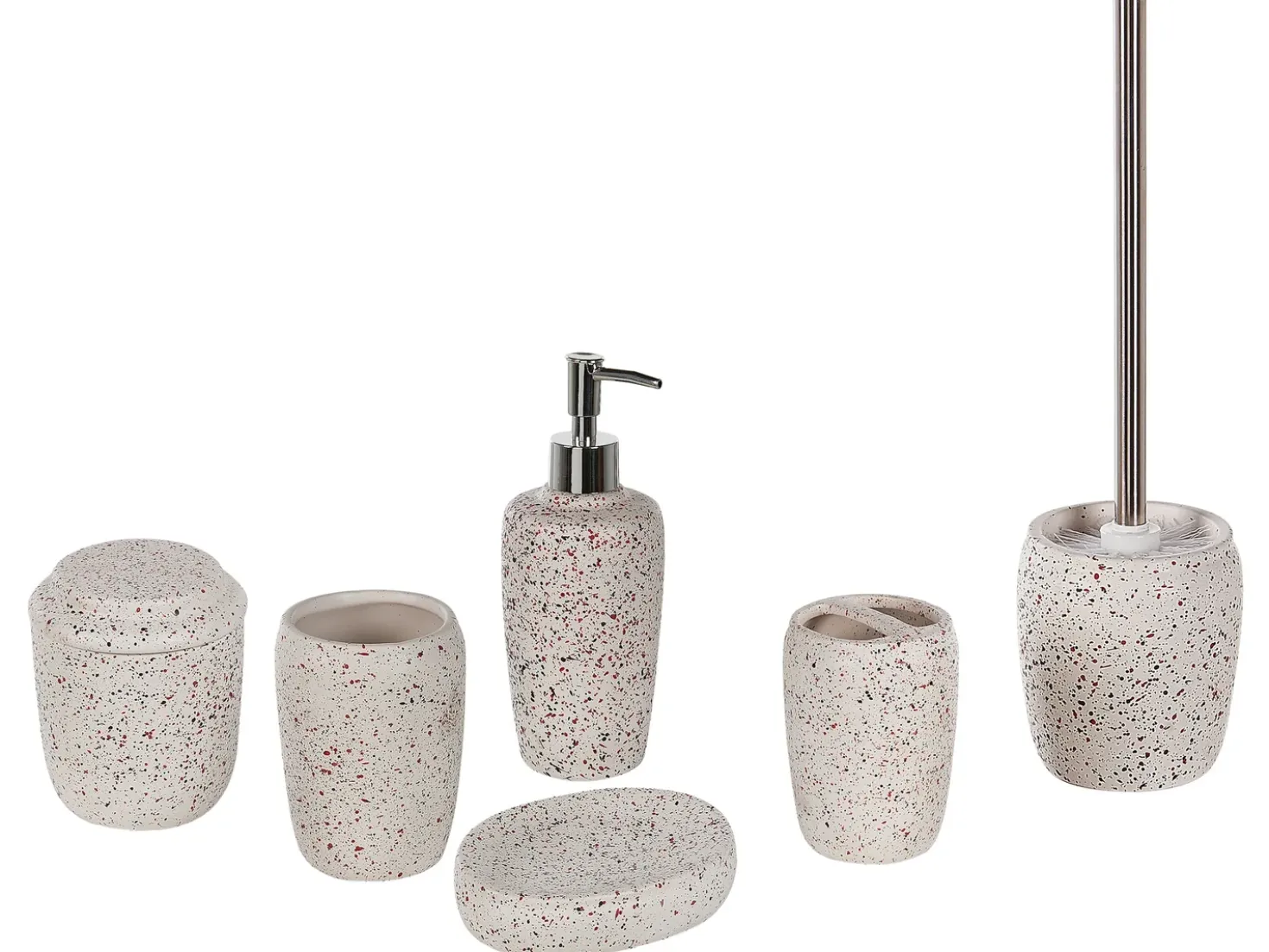 Set da 6 accessori per il bagno PALMILLA Ceramica Bianco sporco