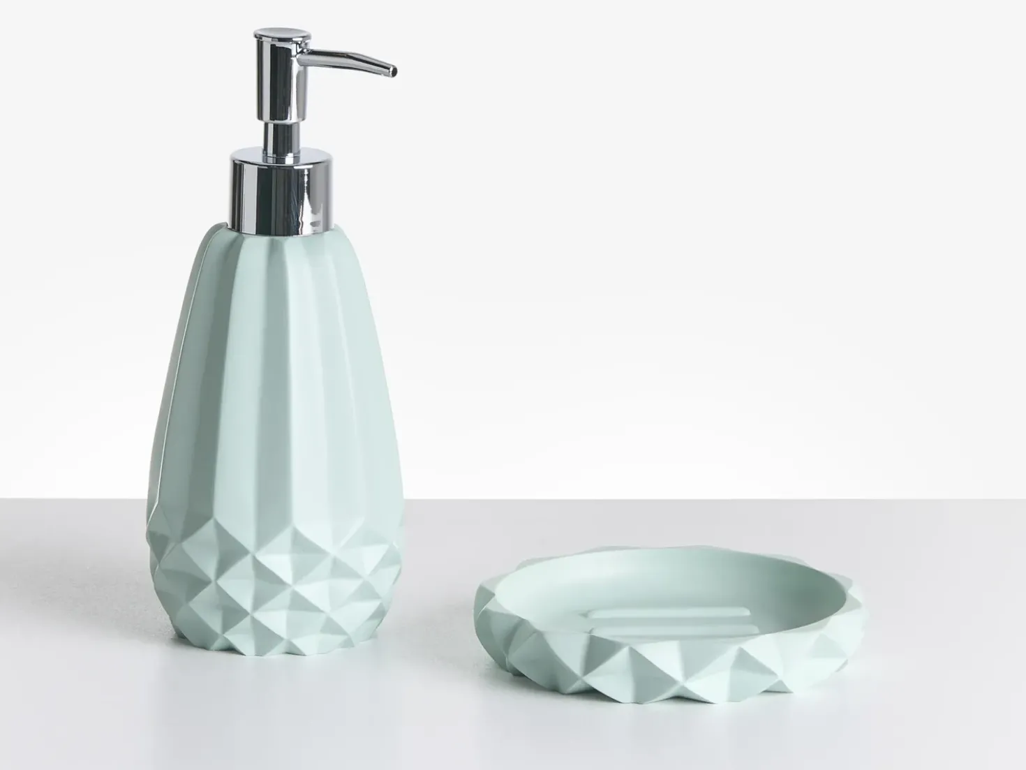 Set da 5 accessori per il bagno SAMIRIA Verde menta