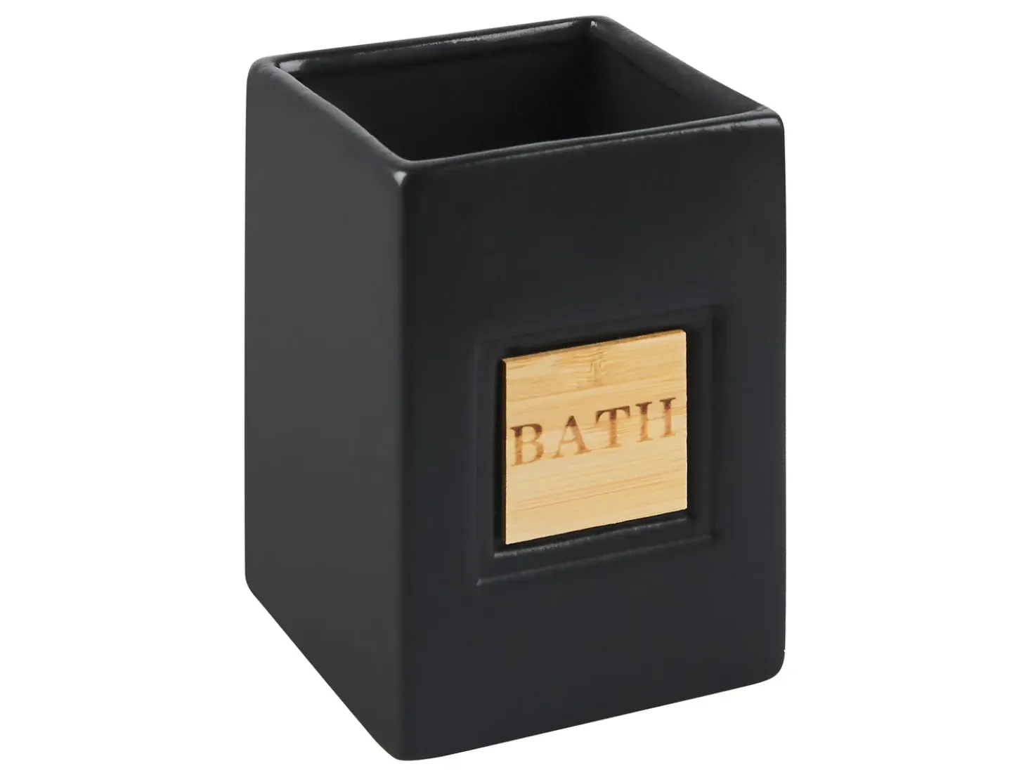 Set da 4 accessori per il bagno KOUROU Ceramica Nero