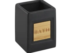 Set da 4 accessori per il bagno KOUROU Ceramica Nero