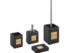 Set da 4 accessori per il bagno KOUROU Ceramica Nero