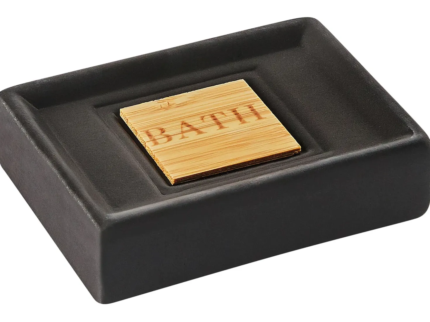 Set da 4 accessori per il bagno KOUROU Ceramica Nero