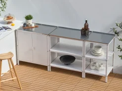 Set da 3 per cucina da esterno VILAMA Metallo Bianco