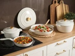 Set da 7 pezzi in ghisa FERRANO Bianco sporco Bianco