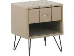 Set da camera da letto Pelle sintetica BETIN 180 x 200 cm Beige sabbia