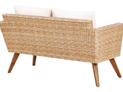 Set da giardino con tavolo 4 posti VITTORIA Rattan sintetico (PE) Bianco sporco