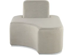 Set da giardino con tavolo 2 posti FABRO Modulare Grigio chiaro