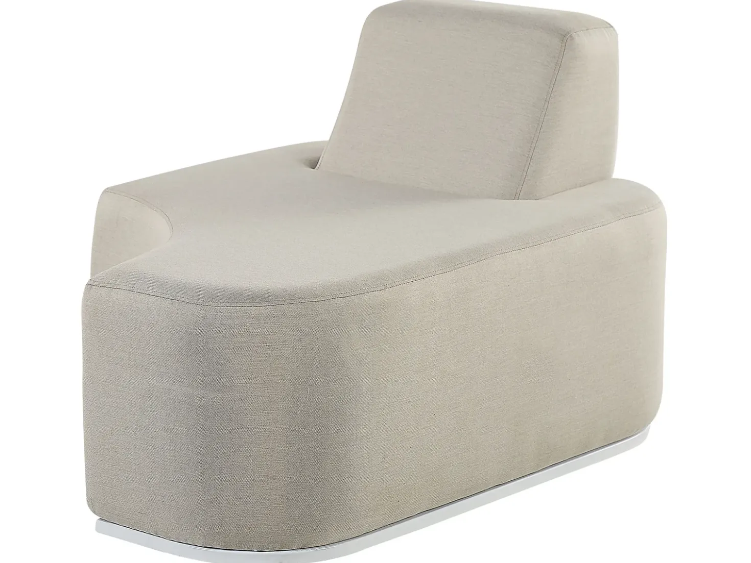 Set da giardino con tavolo 2 posti FABRO Modulare Grigio chiaro