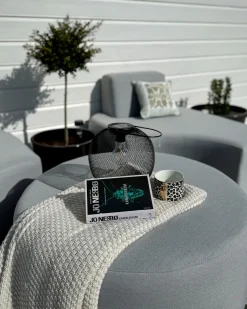Set da giardino con tavolo 2 posti FABRO Modulare Grigio chiaro