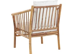 Set da giardino con tavolo 4 posti MAGGIORE Bambù Marrone chiaro