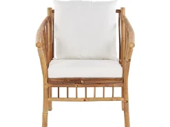 Set da giardino con tavolo 4 posti MAGGIORE Bambù Marrone chiaro