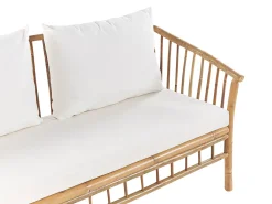 Set da giardino con tavolo 4 posti MAGGIORE Bambù Marrone chiaro