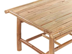 Set da giardino con tavolo 4 posti MAGGIORE Bambù Marrone chiaro