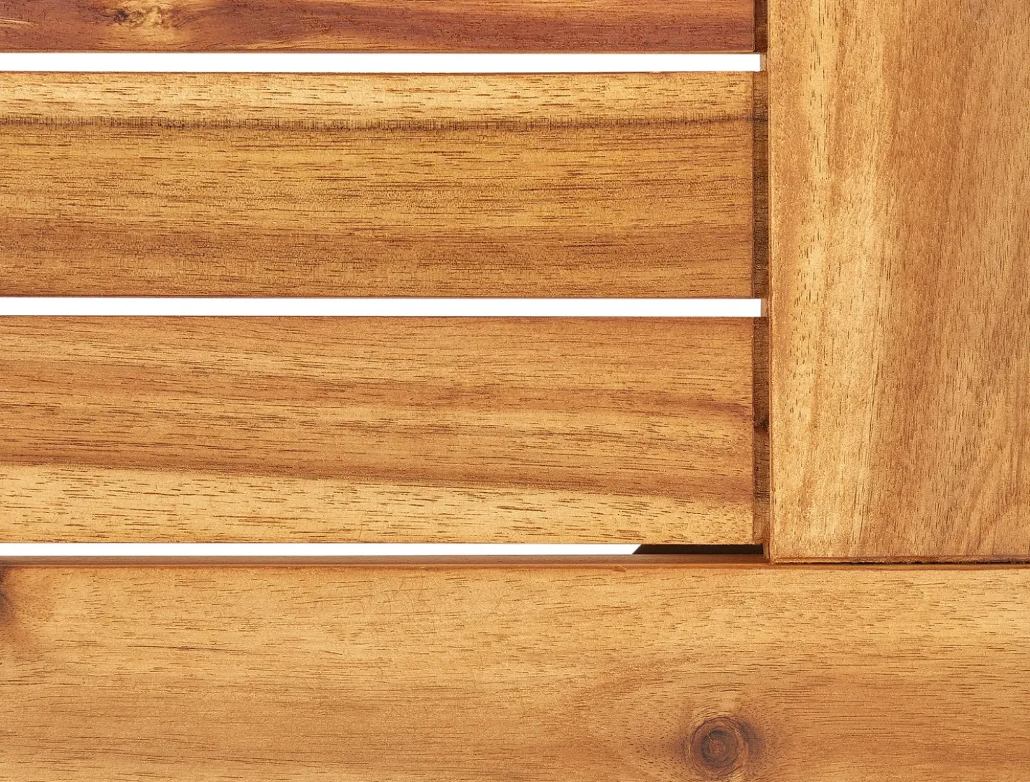 Set da giardino con tavolo 2 posti FRASCATI Modulare Legno di acacia certificato Bianco sporco