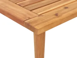 Set da giardino con tavolo 2 posti FRASCATI Modulare Legno di acacia certificato Bianco sporco