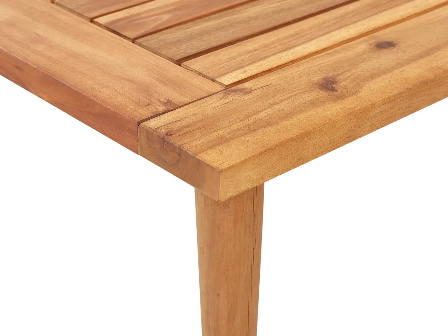 Set da giardino con tavolo 2 posti FRASCATI Modulare Legno di acacia certificato Bianco sporco