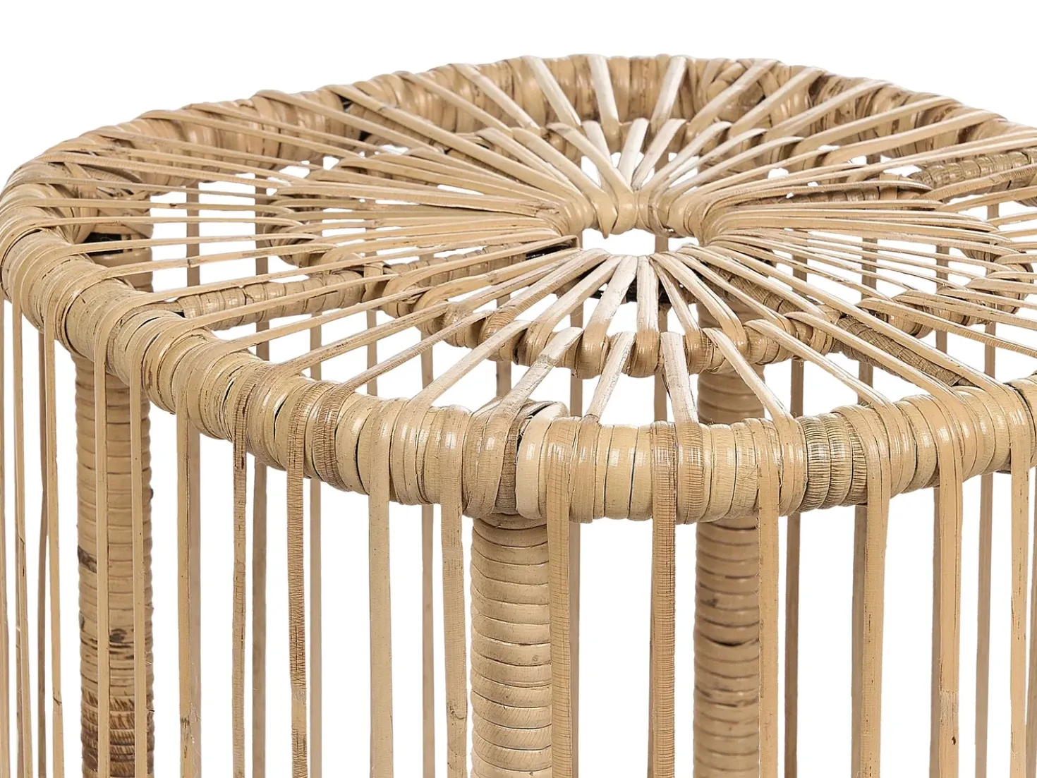 Set da giardino con tavolo 4 posti MARATEA/CESENATICO Rattan Naturale