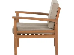 Set da giardino con tavolo 4 posti MANILA Legno di acacia certificato Marrone chiaro