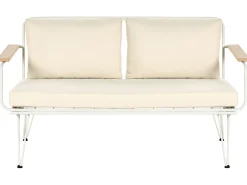 Set da giardino con tavolo 4 posti MONTESILVANO Metallo Beige chiaro