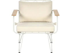 Set da giardino con tavolo 4 posti MONTESILVANO Metallo Beige chiaro