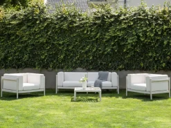 Set da giardino con tavolo 4 posti FERRETTI Beige chiaro