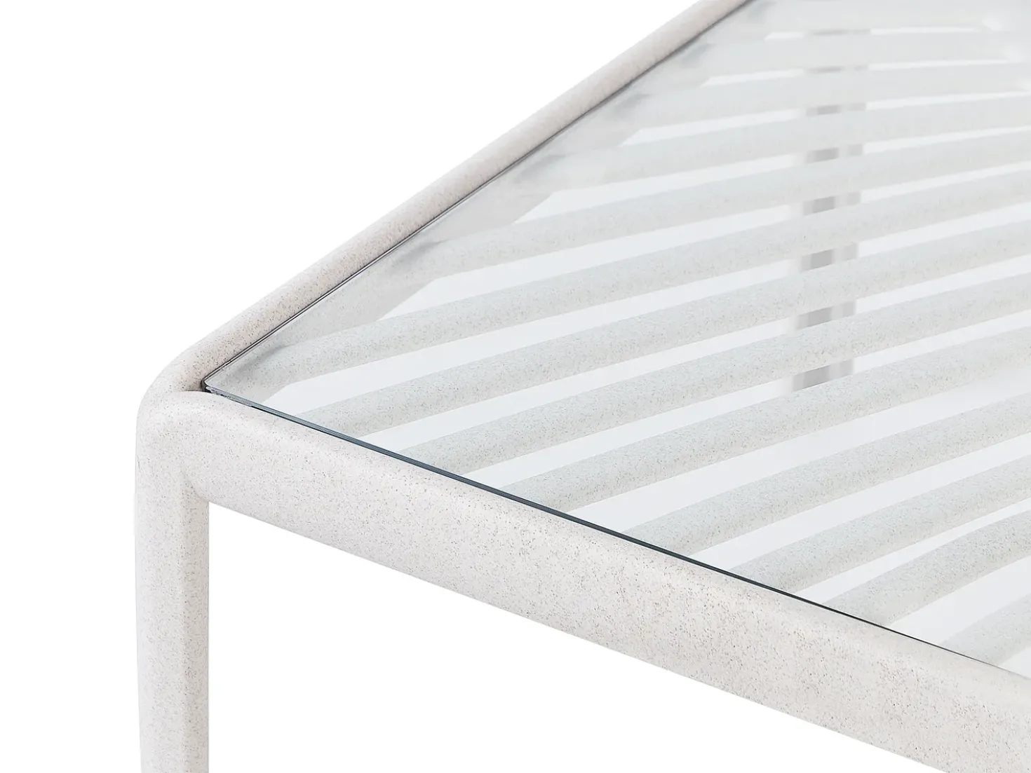 Set da giardino con tavolo 4 posti FERRETTI Beige chiaro