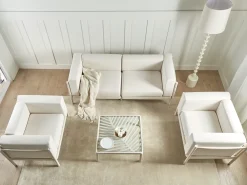 Set da giardino con tavolo 4 posti FERRETTI Beige chiaro