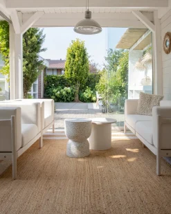 Set da giardino con tavolo 4 posti FERRETTI Beige chiaro