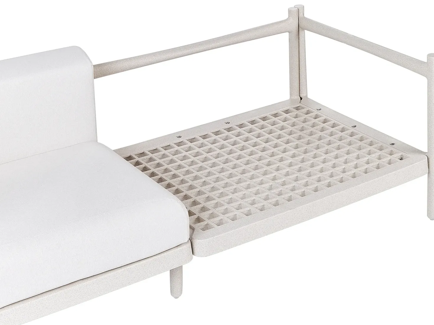 Set da giardino con tavolo 4 posti FERRETTI Beige chiaro