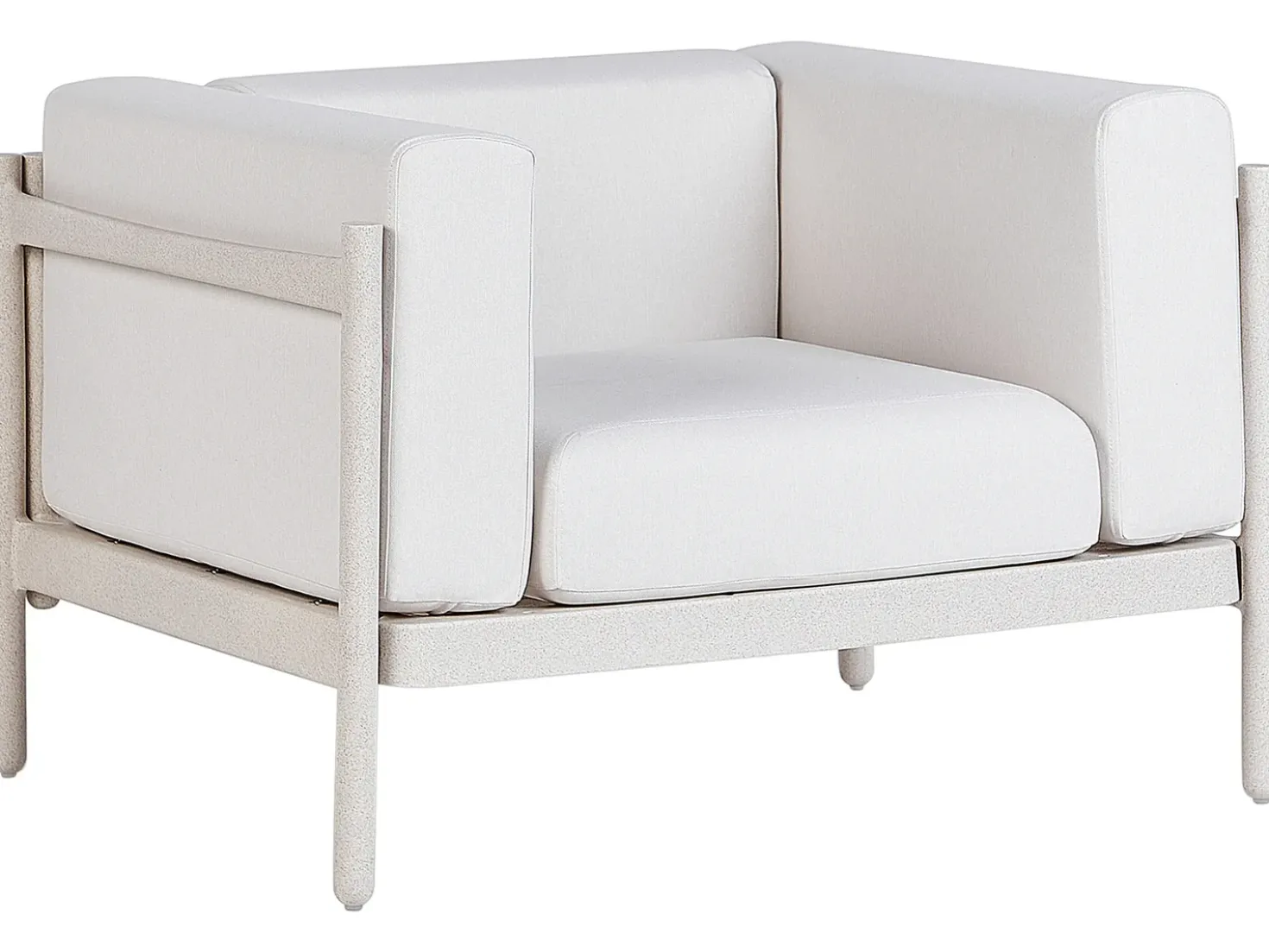 Set da giardino con tavolo 4 posti FERRETTI Beige chiaro