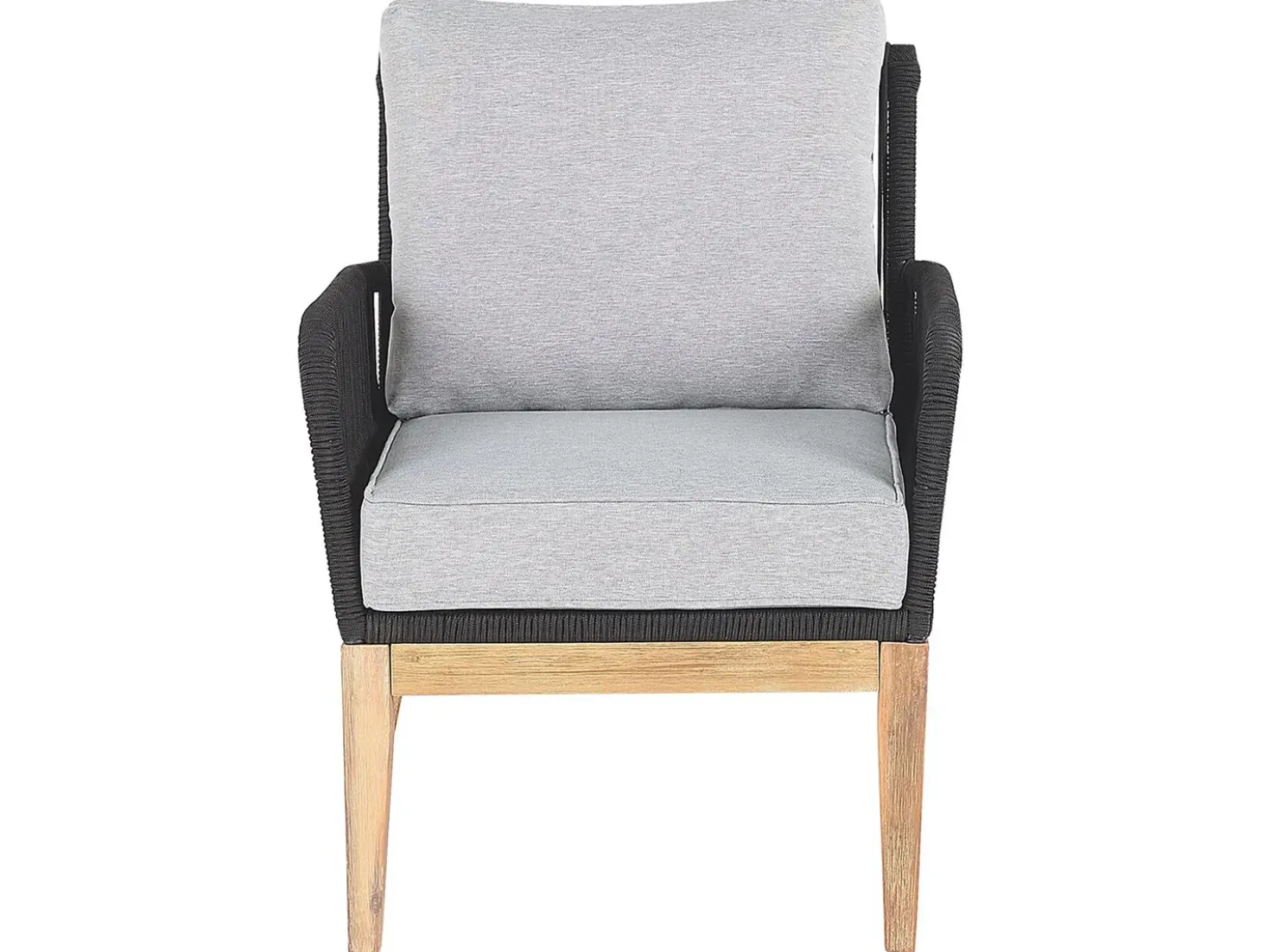 Set da giardino con tavolo 4 posti MERANO Legno d'acacia Grigio