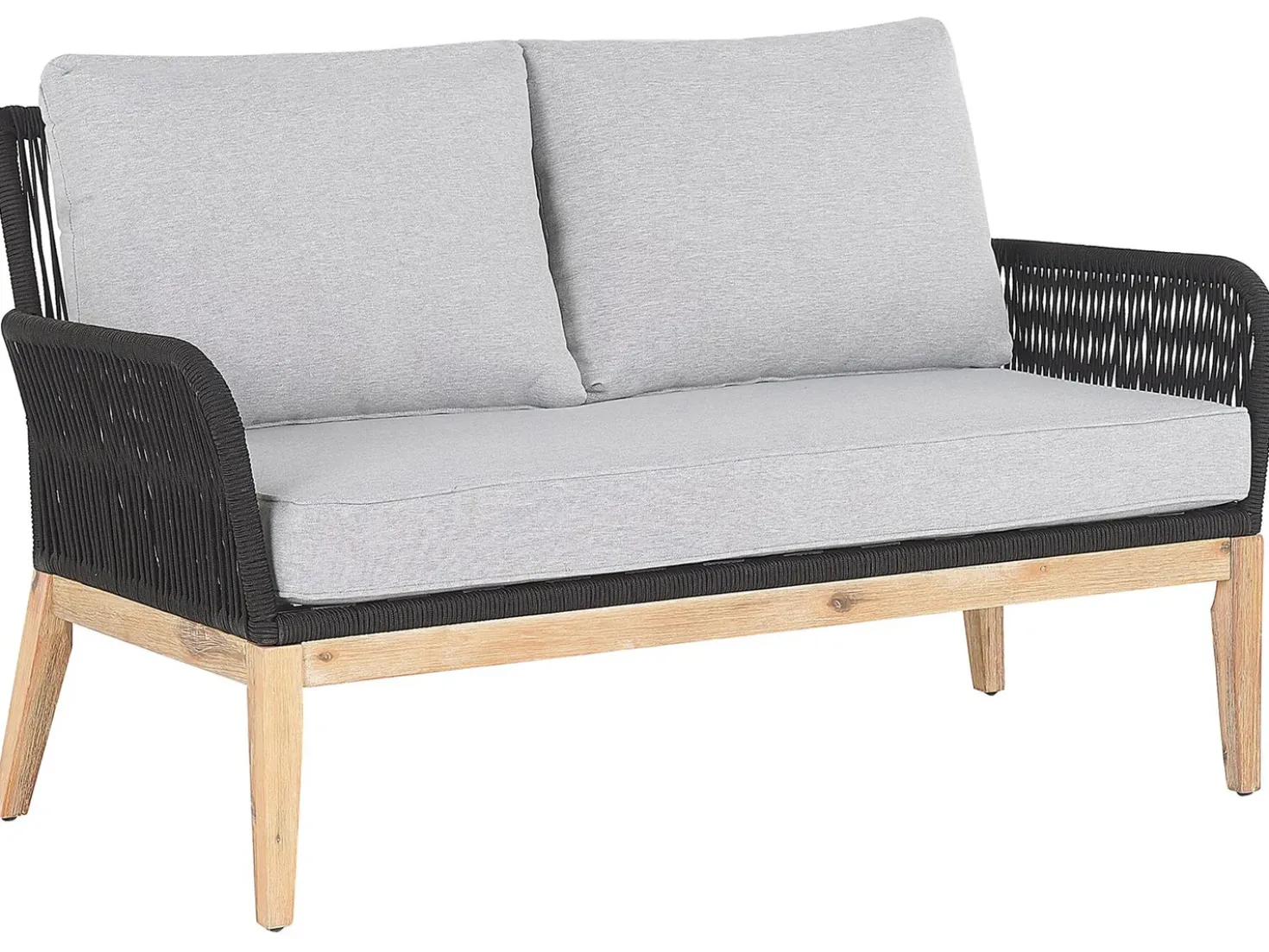 Set da giardino con tavolo 4 posti MERANO Legno d'acacia Grigio
